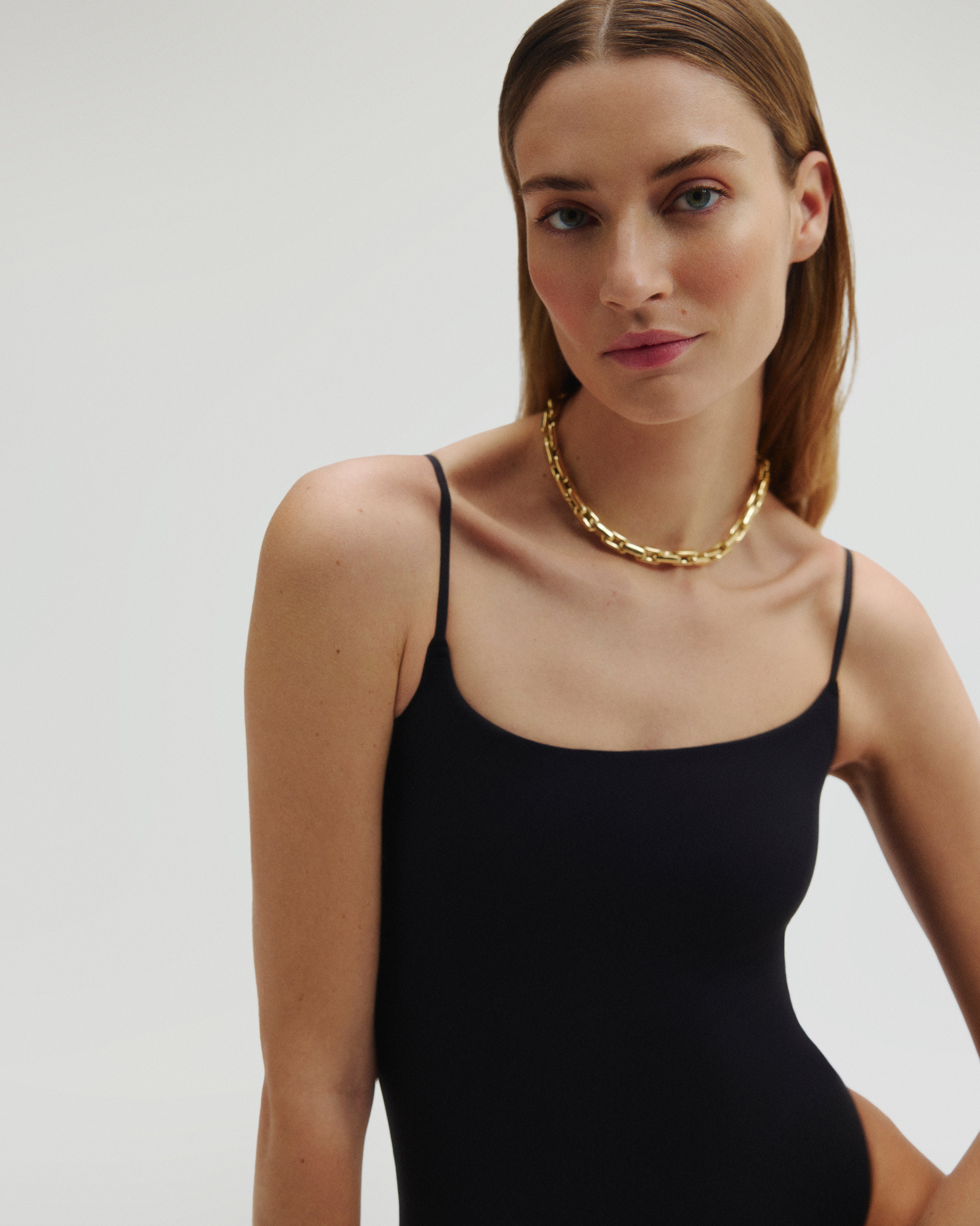 Softskin Bodysuit spaghetti Black