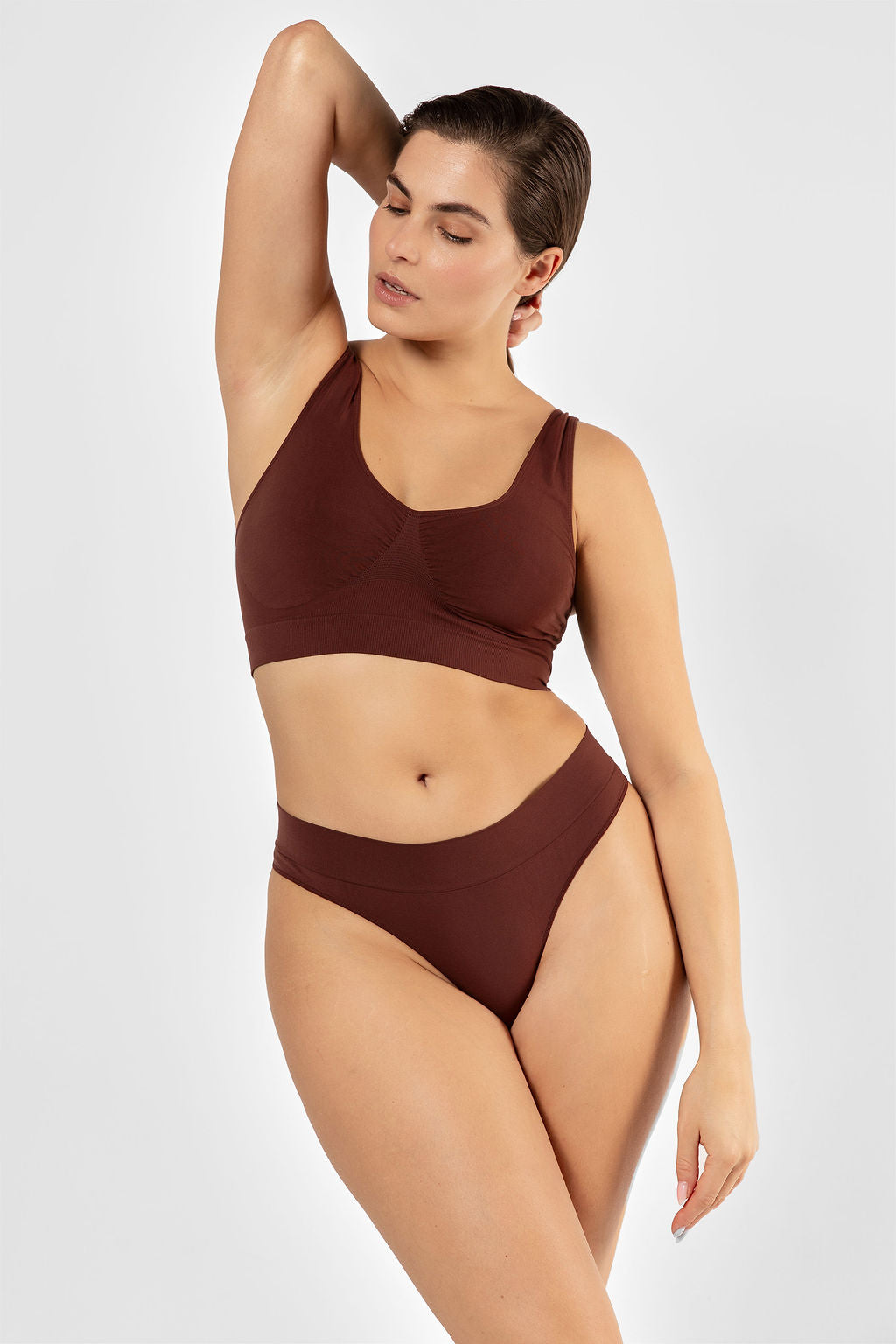 Tank bralette Brown