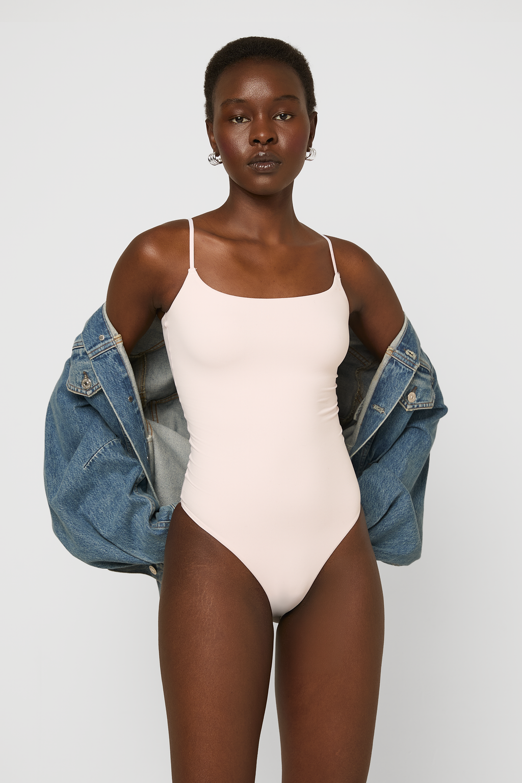 Softskin Bodysuit spaghetti Pink