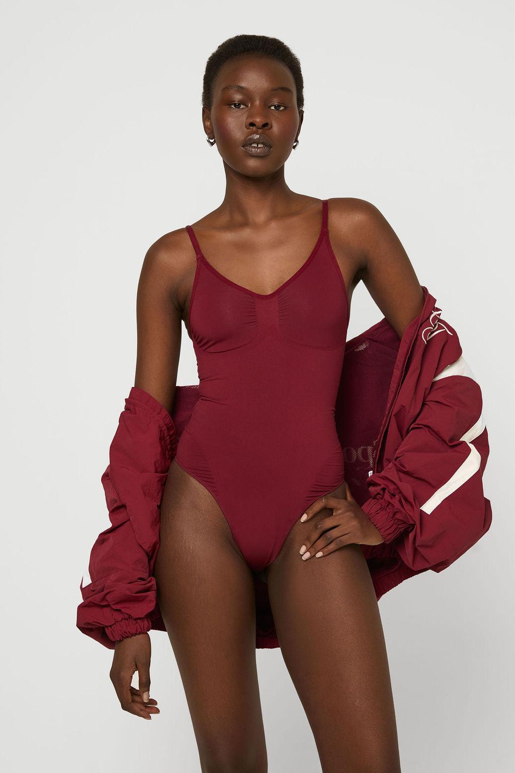Shape wear bodysuit thong Bordeaux