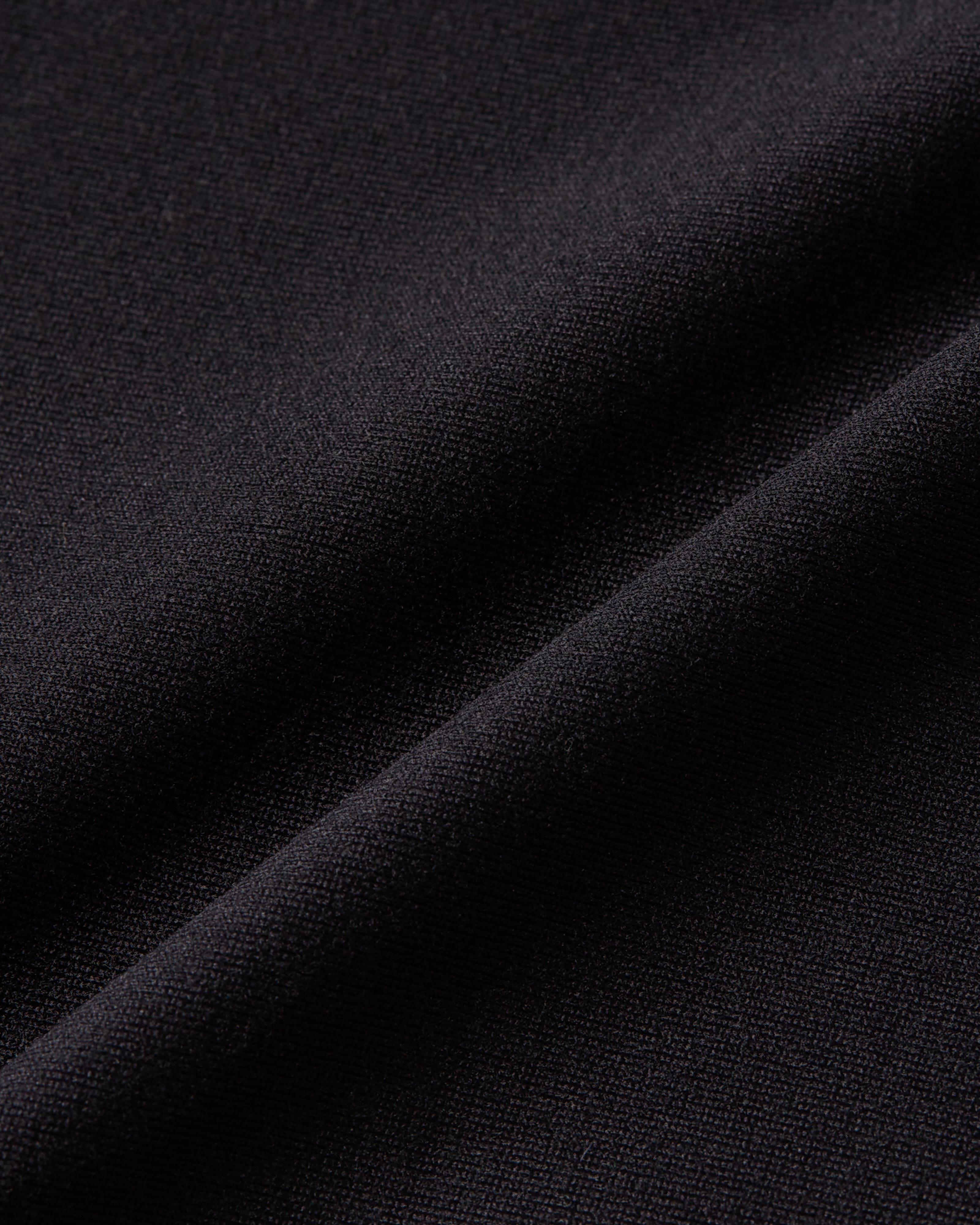 Black material detail revealing a clean finish and flexible, body-hugging feel