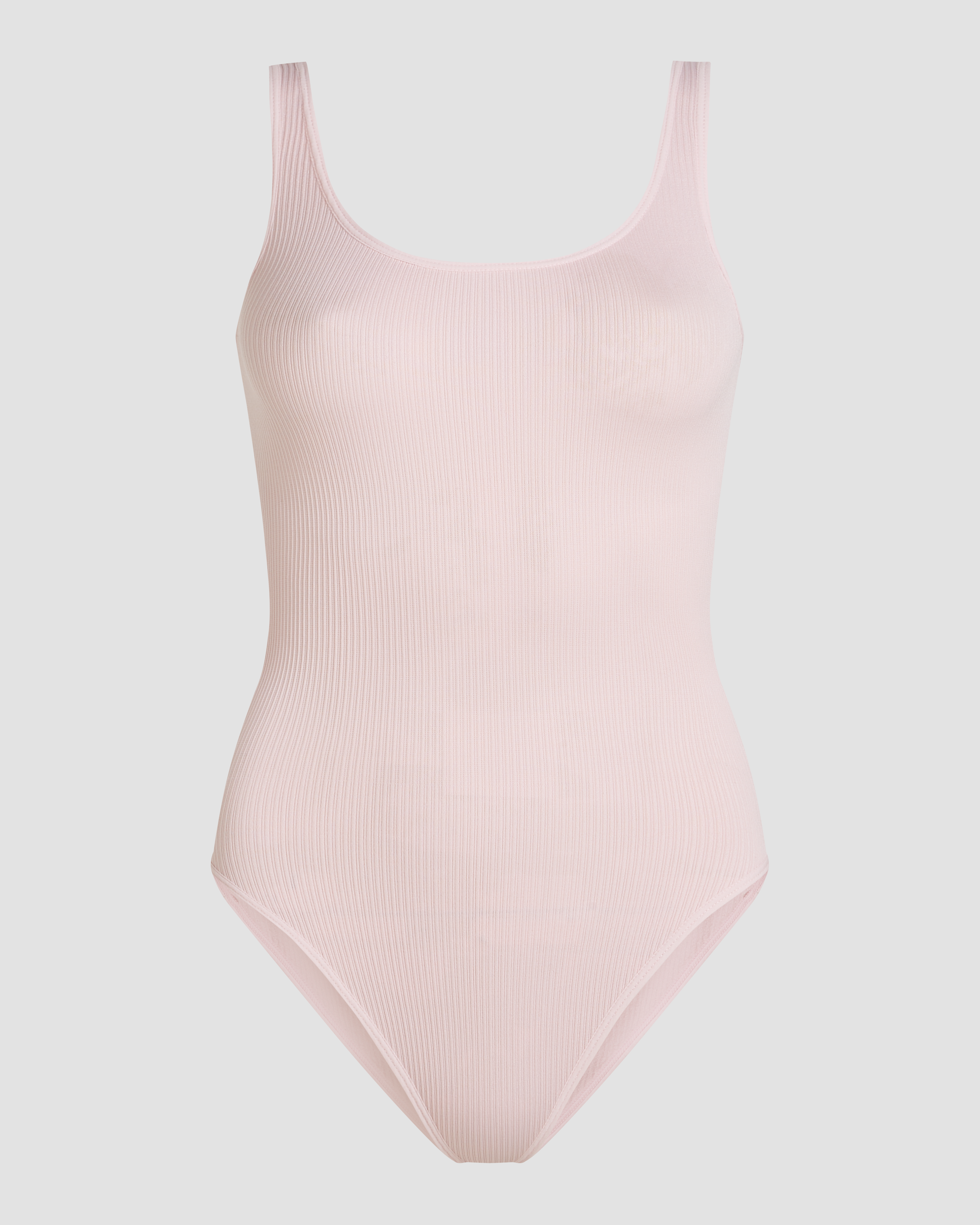 Ribwear bodysuit in pink with a subtle ribbed structure and a body hugging fit for a clean and elegant appearance product image