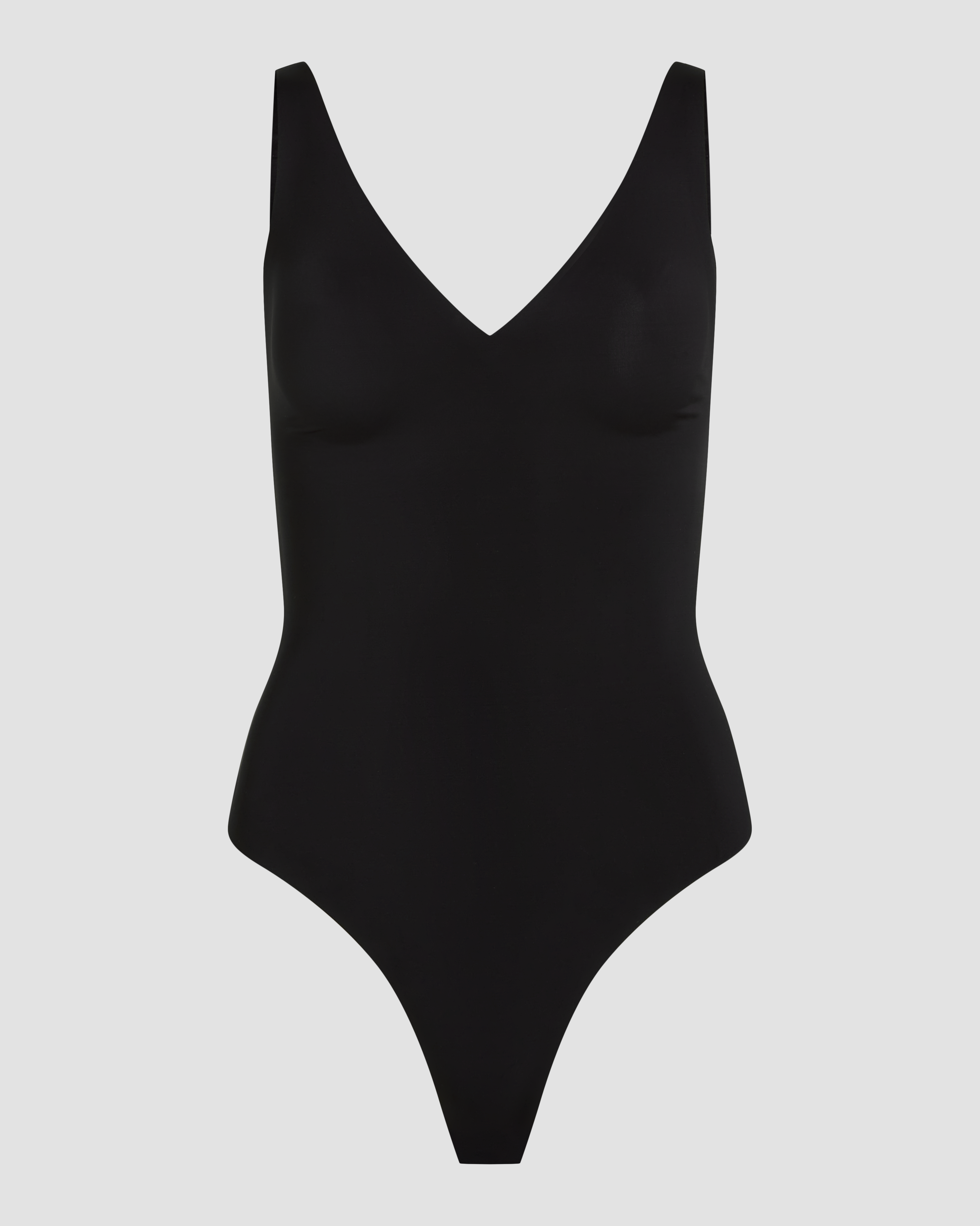 Laserwear black bodysuit product image with second skin fit and smooth silhouette