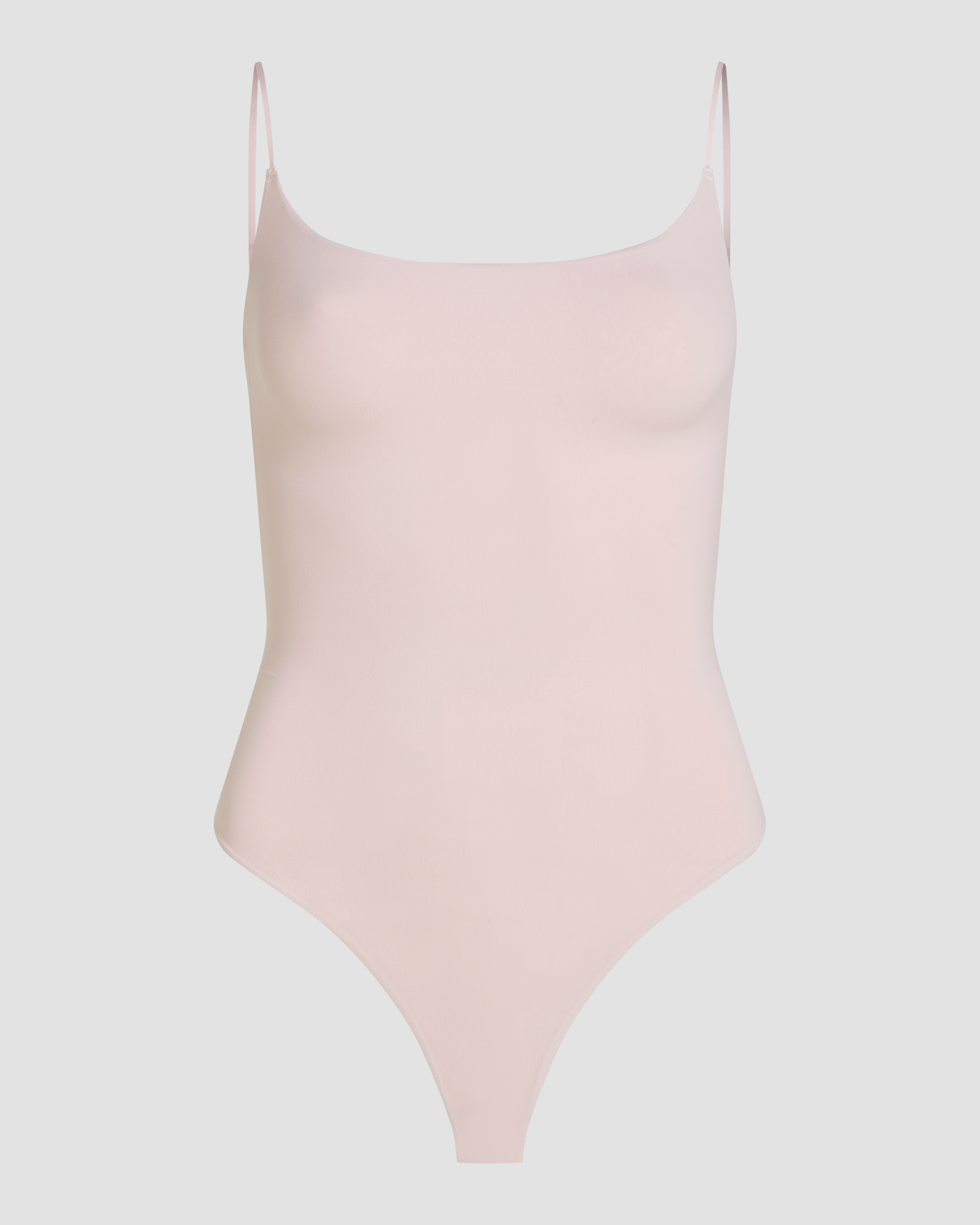 Pink bodysuit thong product image with lightweight fabric and everyday comfort