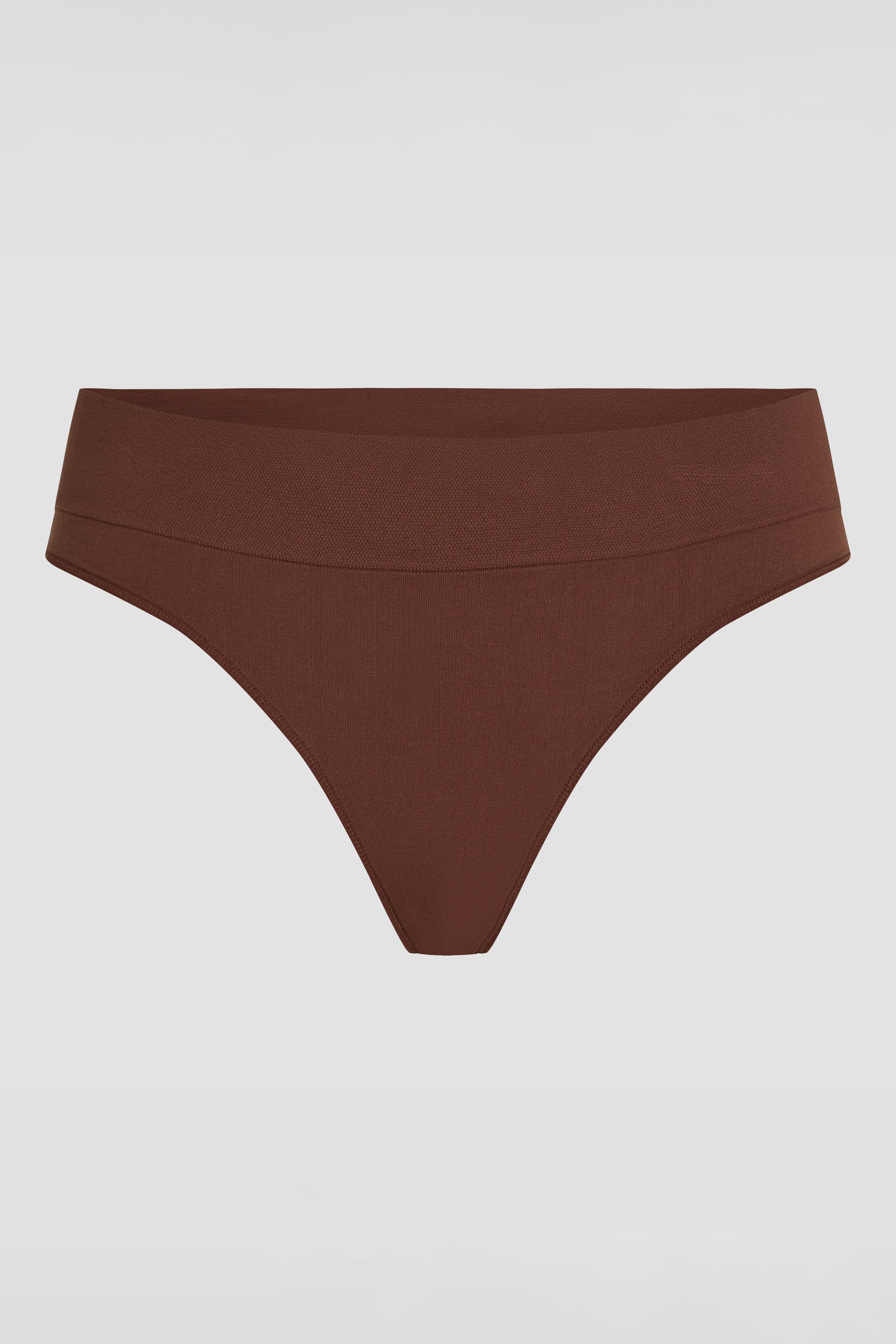 Essentials brown brazilian underwear product image with soft breathable fabric and everyday comfort