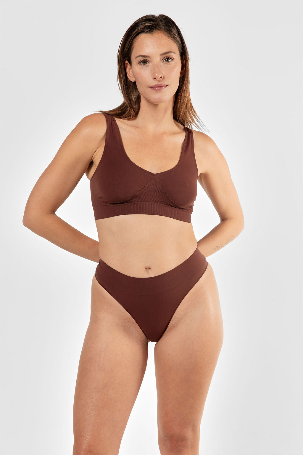 Tank bralette Brown