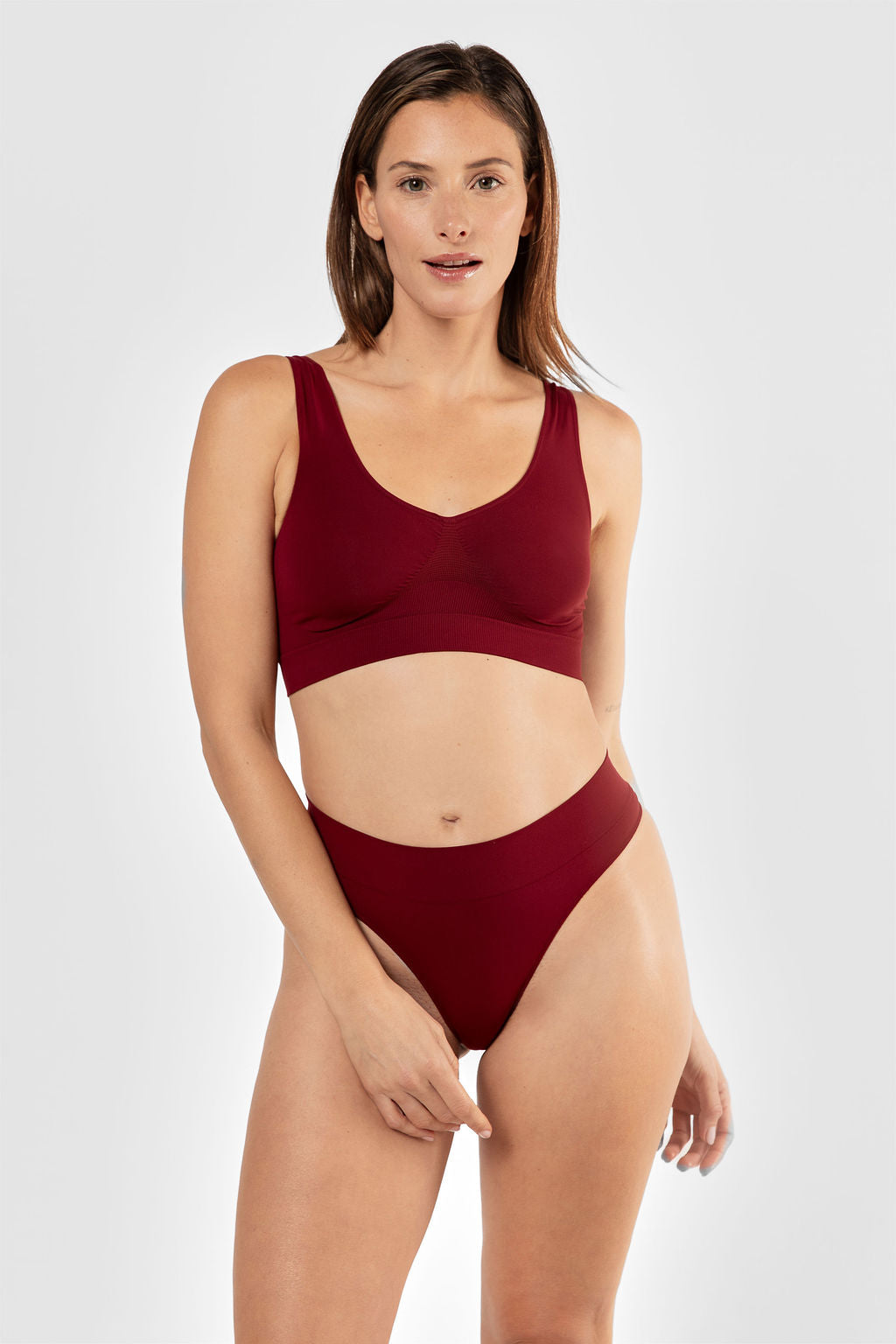 Tank bralette Bordeaux