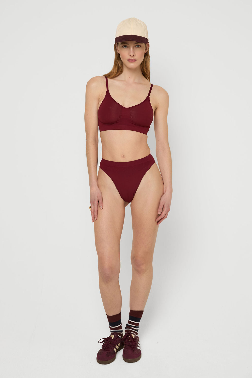 Shape wear bralette Bordeaux