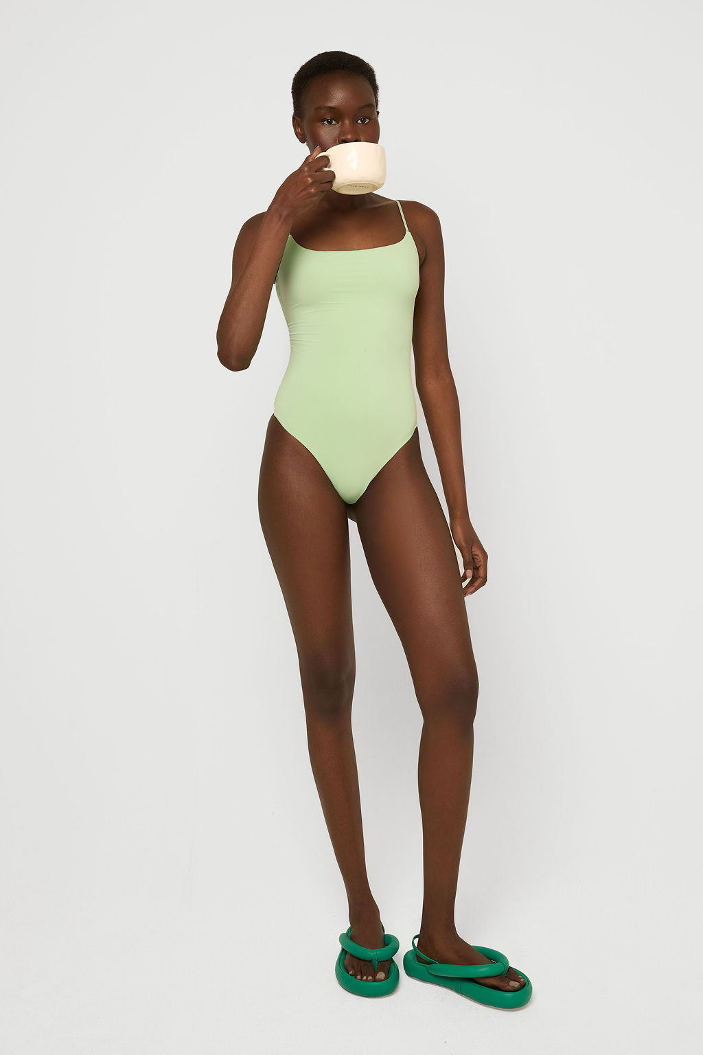 Softskin Bodysuit spaghetti Matcha