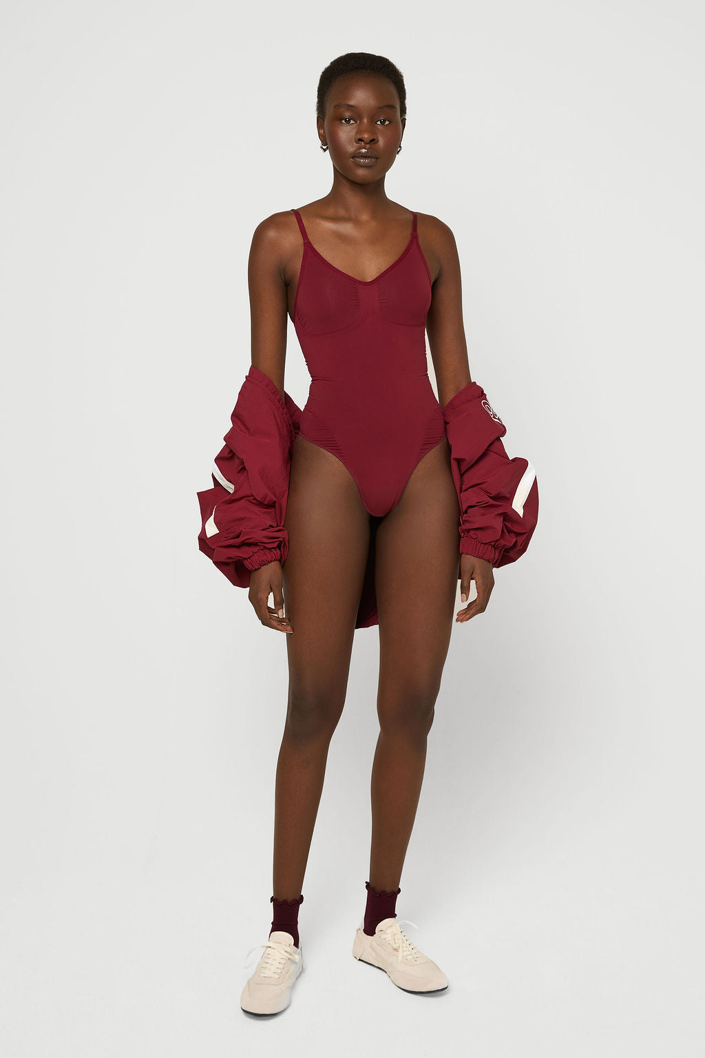 Shape wear bodysuit thong Bordeaux